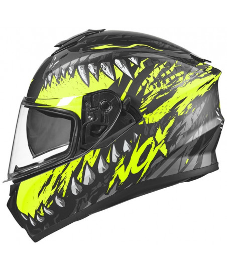 CASQUE NOX INTEGRAL JAUNE L