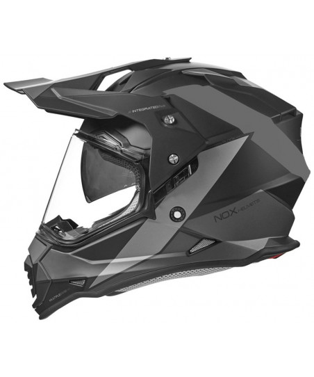 NOX CASQUE CROSS N312 BLOCK NOIR MAT TIT