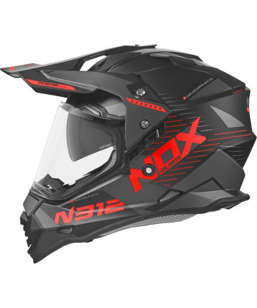 NOX CASQUE CROSS N312 EXTEND NOIR MAT RO